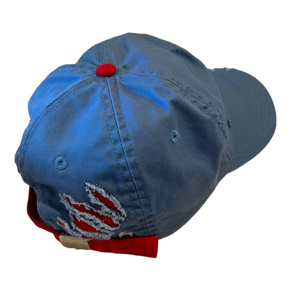 Disney Parks Stitch Kids Youth Baseball Cap - Stitch Wuz Here Blue, Red Clawed - Picture 10 of 14